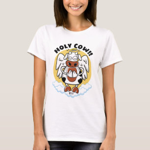 Holy Cow Women White T-Shirt