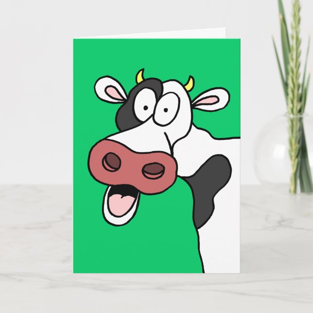 Holy Cow You're 30! Funny 30th Birthday Card (Front)