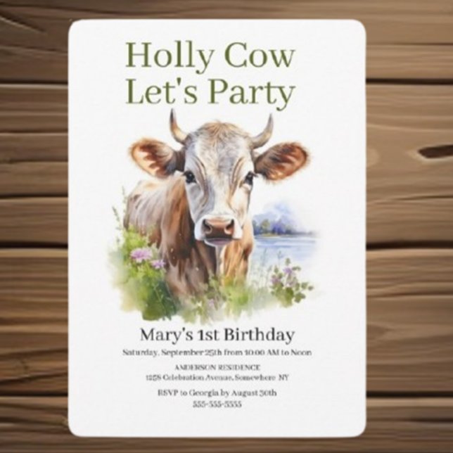  Holy Cow! You're Invited to a Moo-velous Birthday Invitation (RSVP and join us in honoring this special day with love and joy!)