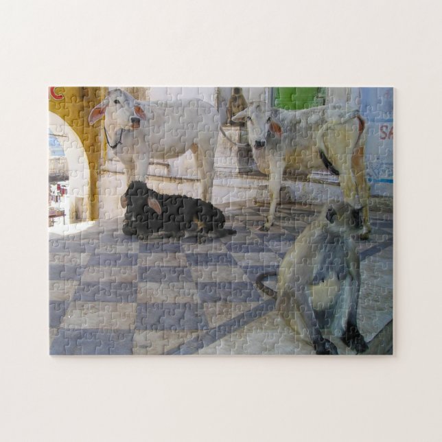 Holy Cows India. Jigsaw Puzzle (Horizontal)