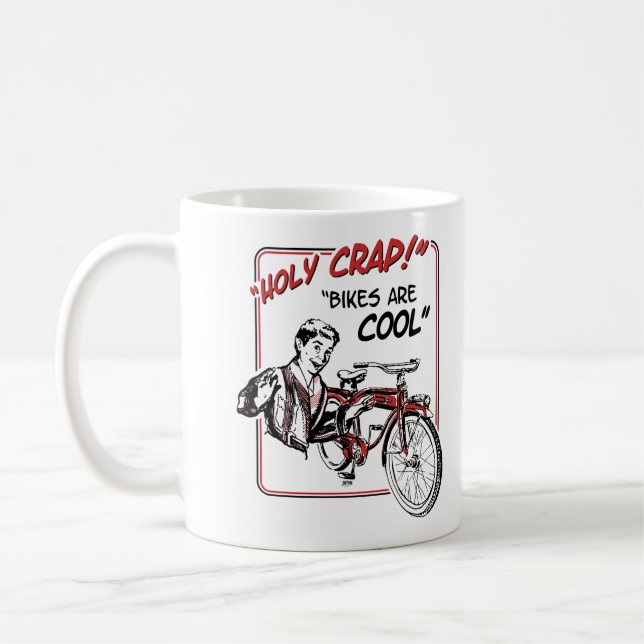 Holy Crap!  Bikes Are Cool! Coffee Mug (Left)