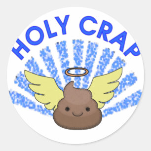 Holy Crap Classic Round Sticker