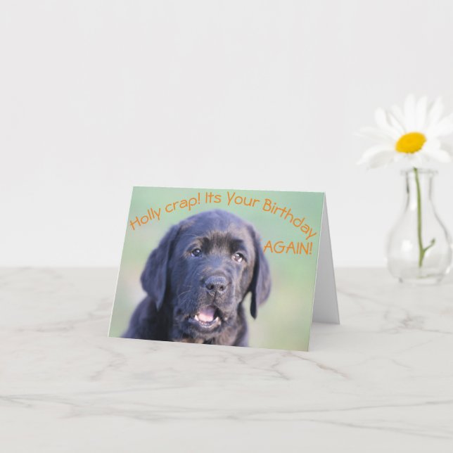 Holy Crap! It's Your Birthday AGAIN! Card (Small Plant)