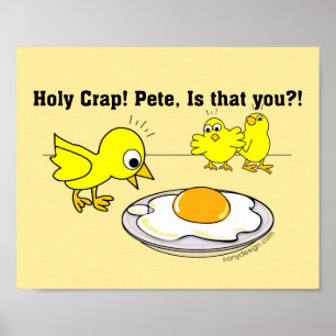 Holy Crap! Pete, is that you Vegan Humour Poster