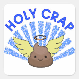 Holy Crap Square Sticker