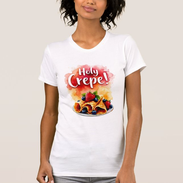Holy Crepe! - Funny Berry Print Design for Berry  T-Shirt (Front)