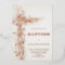 Holy cross Baptism Foil Invitation