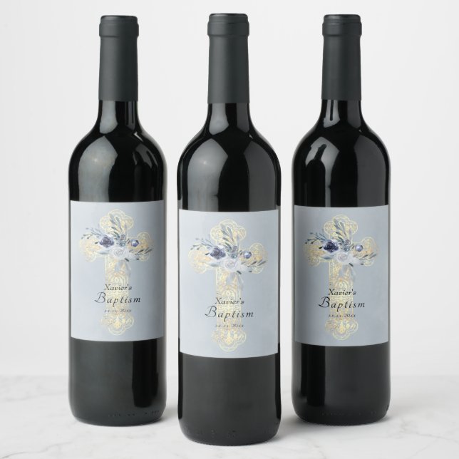 Holy Cross Baptism   Wine Label (Bottles)
