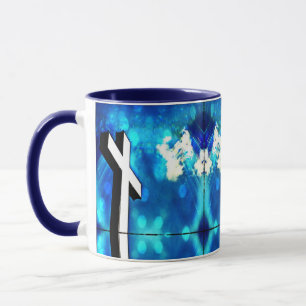 Holy Cross Blue Sky Sparkle  Ceramic Tile Mug