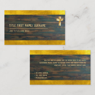 Holy Cross Christian Faith Deacon Pastor Clergy   Business Card
