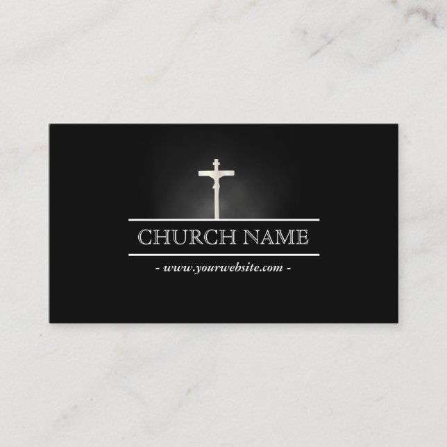 Holy Cross Church Pastor Minister Business Card (Front)