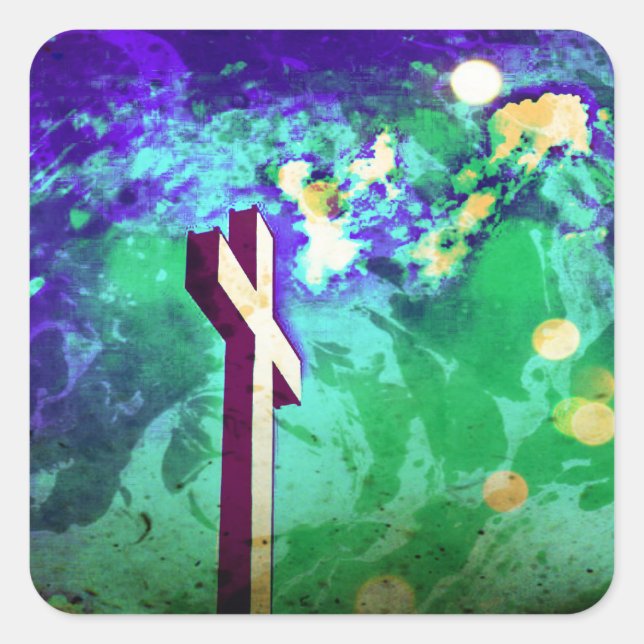 Holy Cross Purple Stickers (Front)