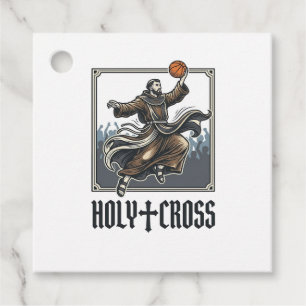 Holy Cross Vintage Basketball Religious Shirt Favour Tags