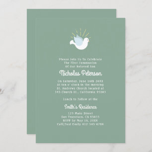 Holy Dove    First Confirmation Invitation