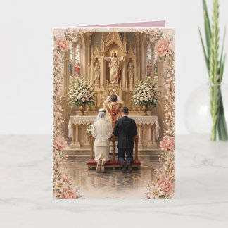 Holy Eucharist Catholic Wedding Invitation