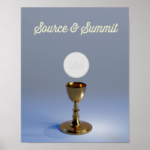 Holy Eucharist Chalice and Host Poster