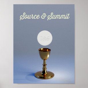 Holy Eucharist Chalice and Host Poster