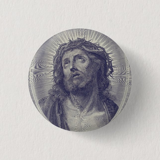 Holy Face of Jesus 3 Cm Round Badge (Front)