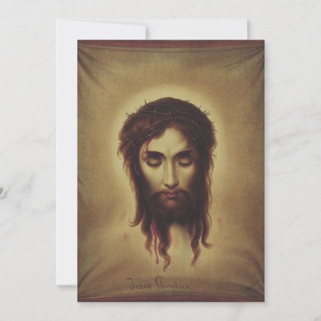 Holy Face of Jesus Christ Invitation (Front)