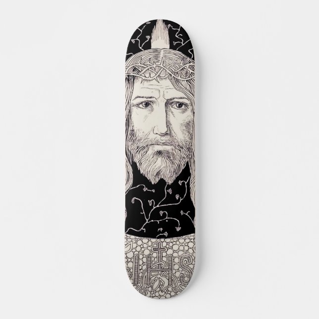Holy Face of Jesus Christ Skateboard (Front)