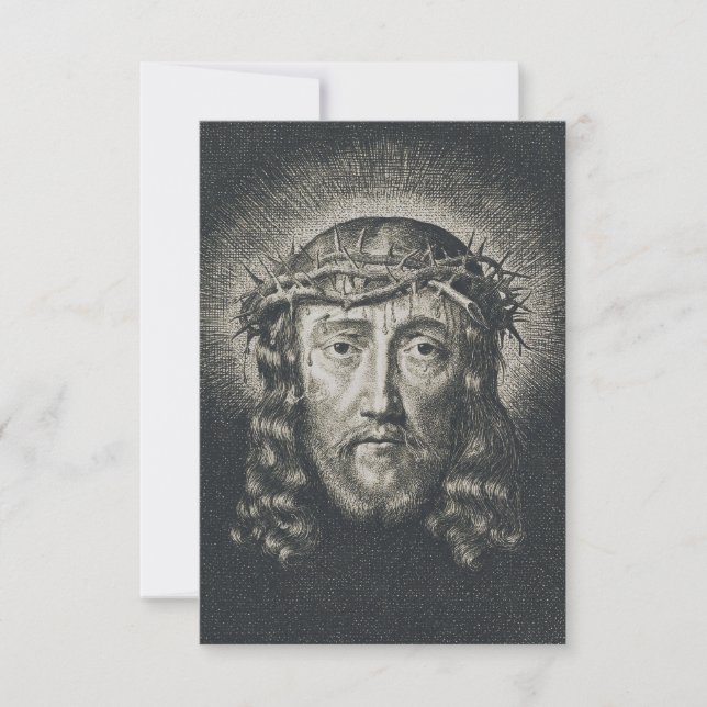Holy Face of Jesus Devotional Holy Card (Front)