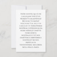 Holy Face of Jesus Holy Card | Latin Pater Noster