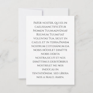 Holy Face of Jesus Holy Card | Latin Pater Noster