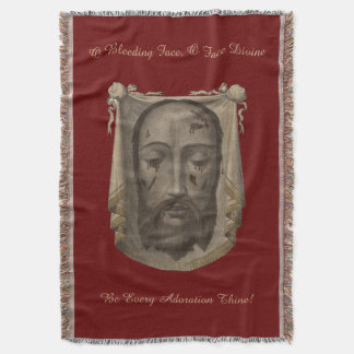 Holy Face of Jesus Throw Blanket