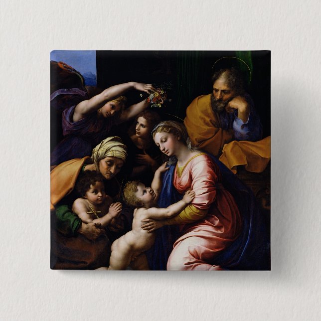 Holy Family , 1518 15 Cm Square Badge (Front)