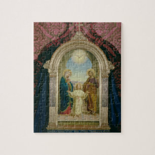 Holy Family, 1898 (tempera on panel) Jigsaw Puzzle
