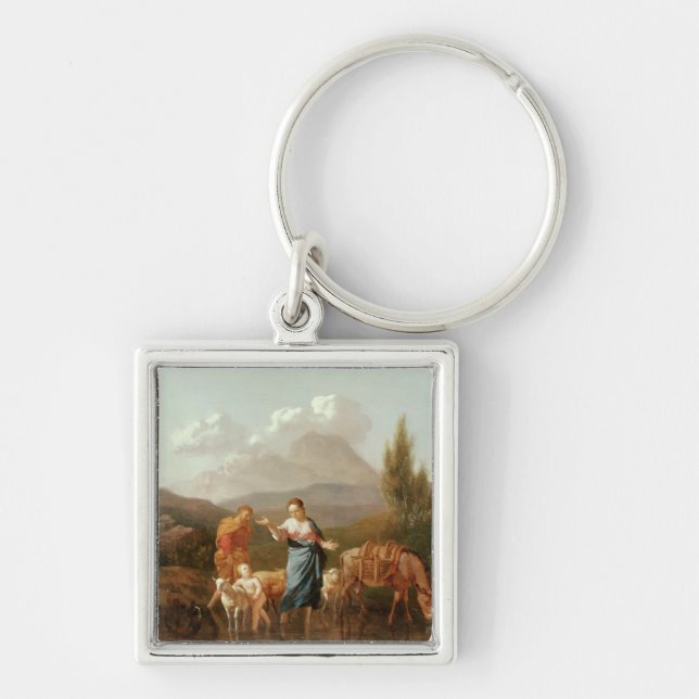 Holy family at a stream key ring (Front)