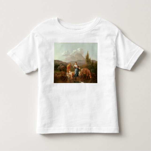 Holy family at a stream toddler T-Shirt (Front)
