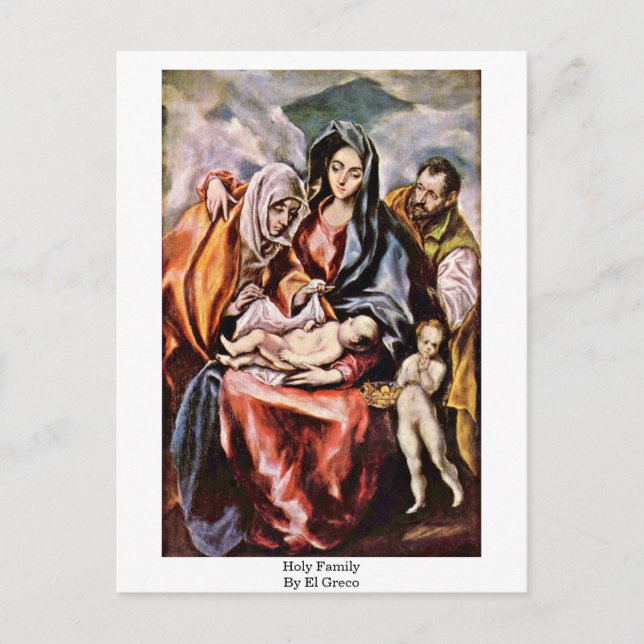 Holy Family By El Greco Postcard (Front)