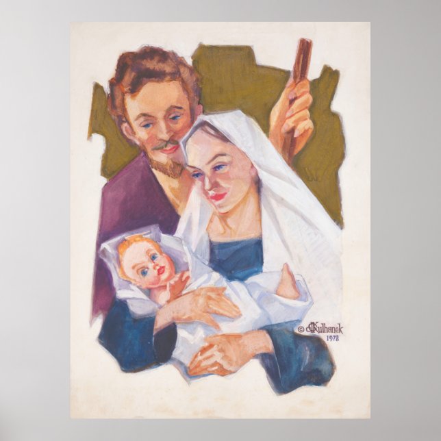Holy Family Christmas – Kulhanek 1978 Print (Front)
