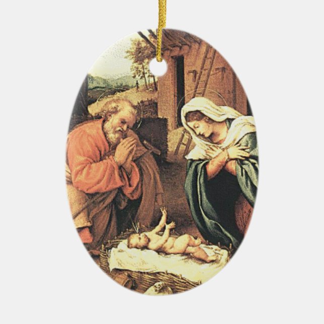 Holy Family Christmas Ornament (Front)