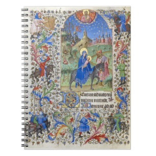Holy Family Flight into Egypt Mediaeval Manuscript Notebook