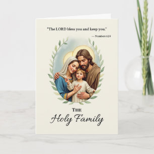 Holy Family God's Peace and Blessings Scripture Card