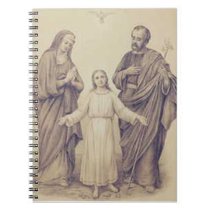 Holy Family Jesus, Virgin Mary and Saint Joseph Notebook