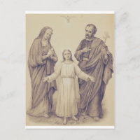 Holy Family Jesus, Virgin Mary and Saint Joseph 