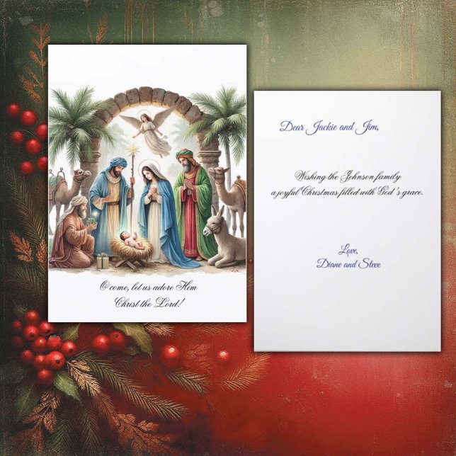 Holy Family Nativity Scene  Holiday Card (Creator Uploaded)