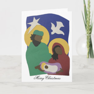 Holy Family Nativity with Jesus Christmas Card