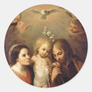Holy Family - Sacrada Familia Classic Round Sticker