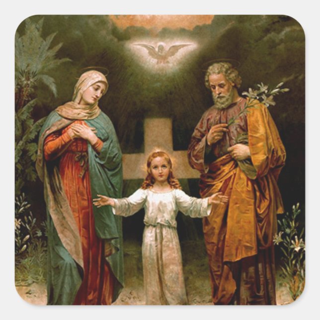  Holy Family Square Sticker (Front)