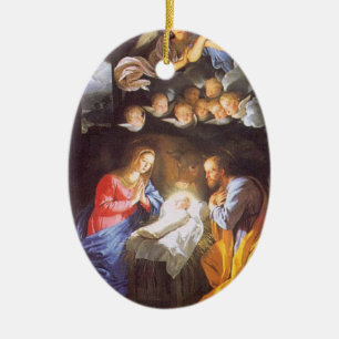 Holy Family With Angels Ornament