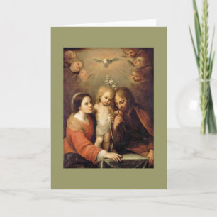 Holy Family with Cherubs by Gutierrez Holiday Card