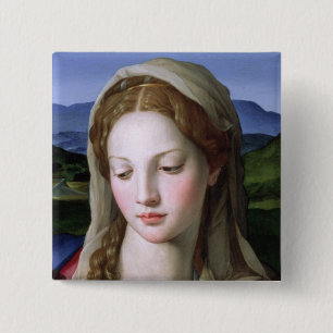 Holy Family with St. Anne and the infant St. John 15 Cm Square Badge