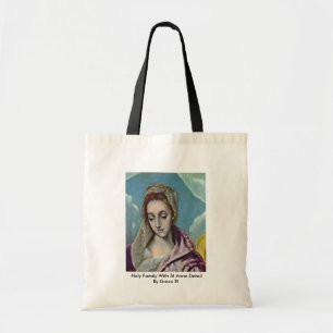 Holy Family With St Anne Detail By Greco El Tote Bag