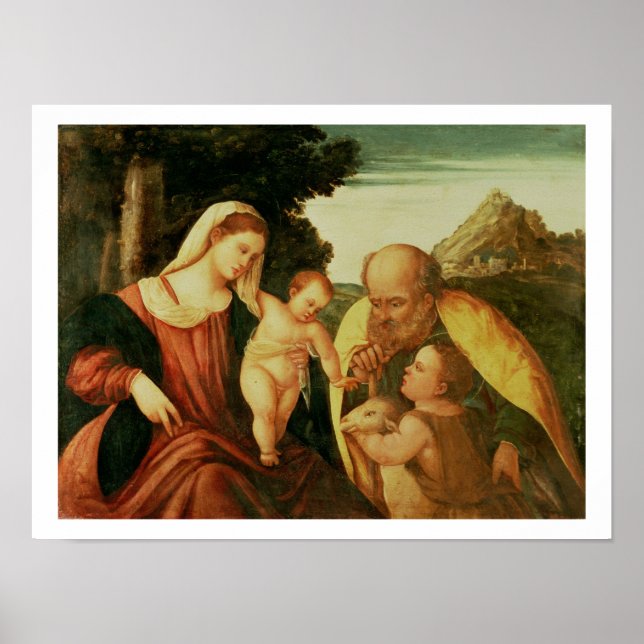 Holy Family with St. John Poster (Front)