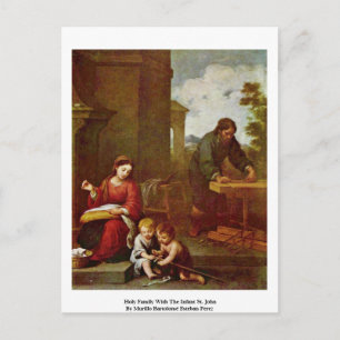 Holy Family With The Infant St. John Postcard