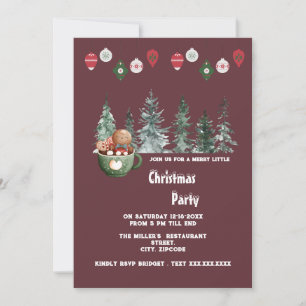 holy festive christmas party invitation